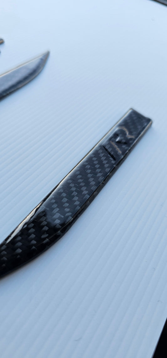 Carbon fiber Volkswagon GOLF badge set