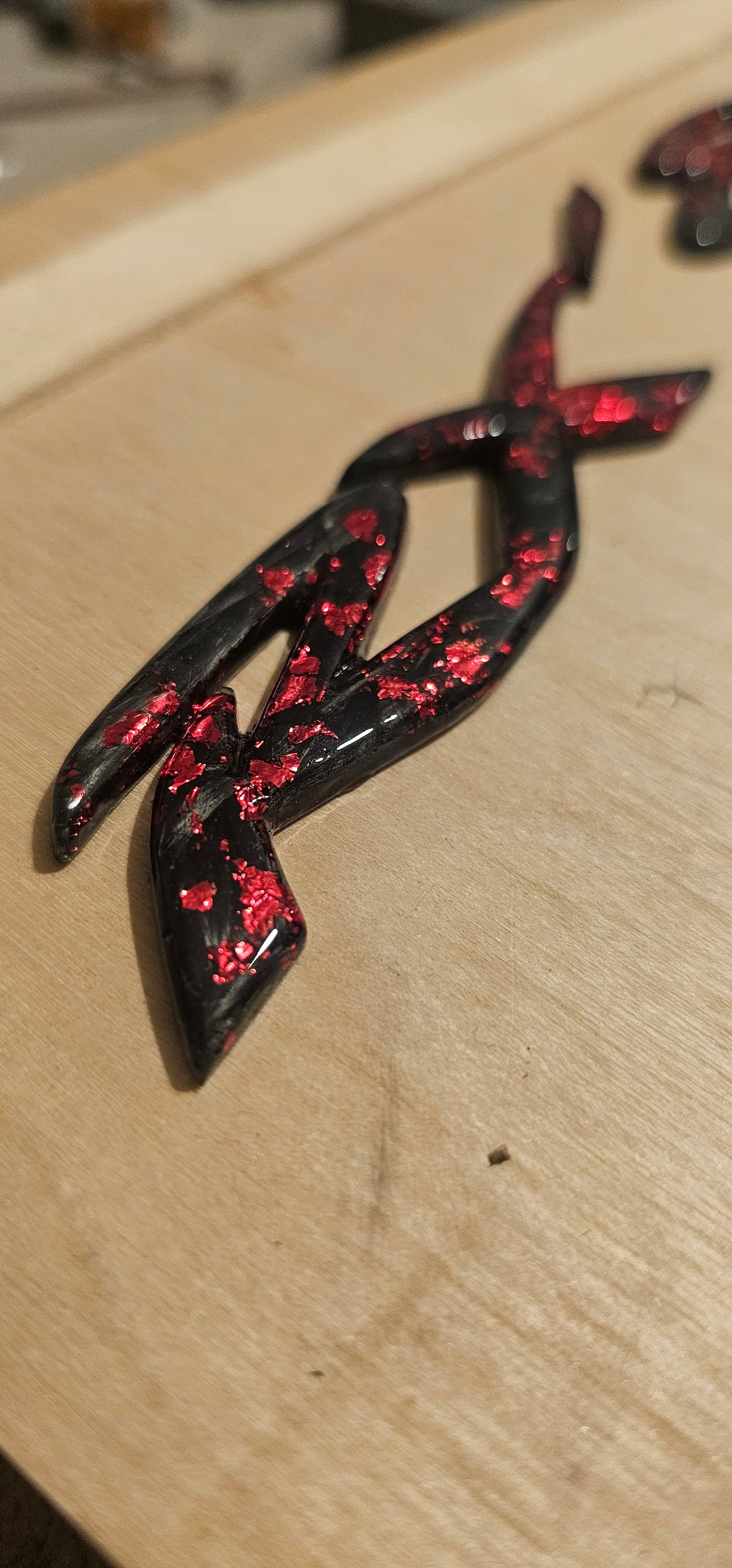 Forged carbon mazda RX-8 badge letters rear