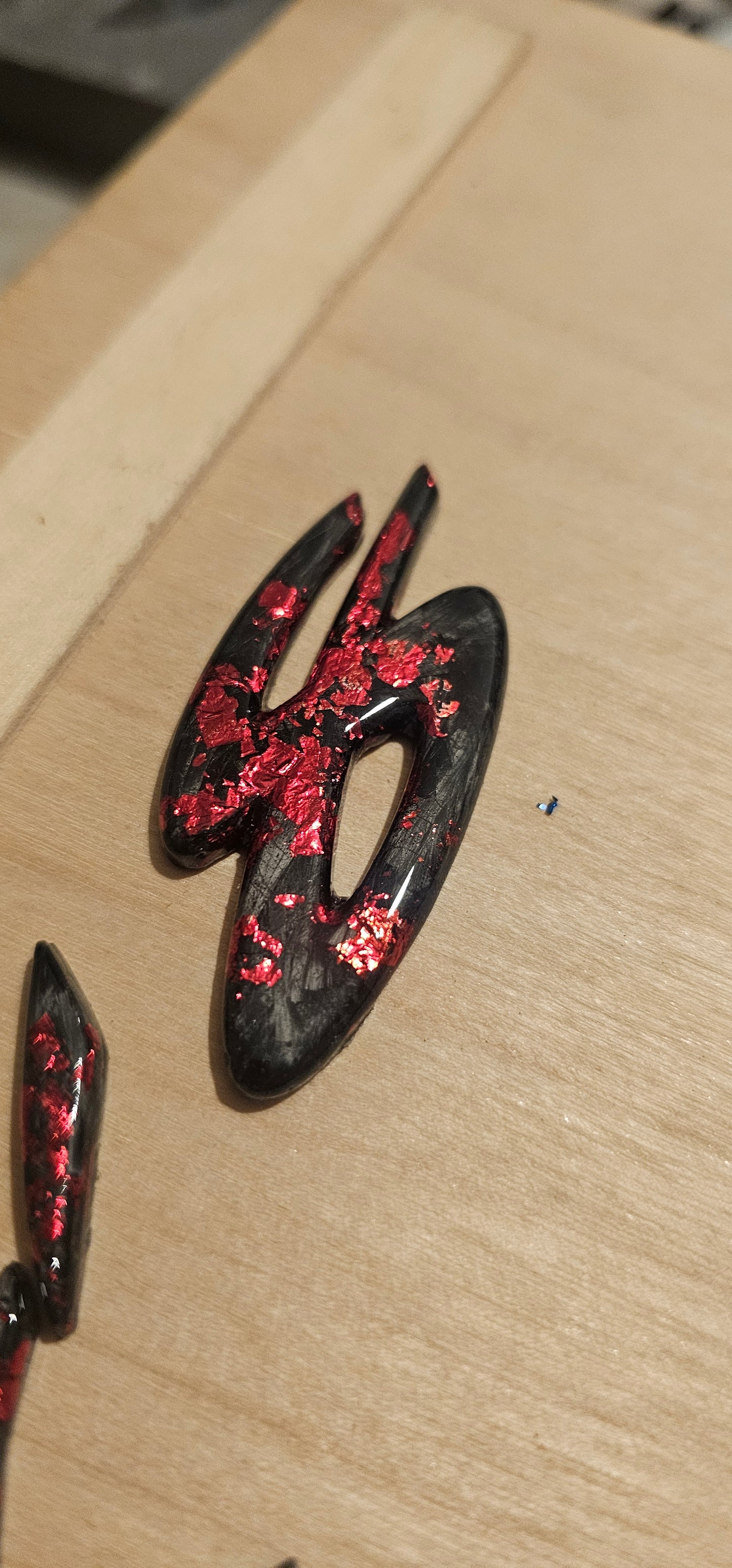 Forged carbon mazda RX-8 badge letters rear