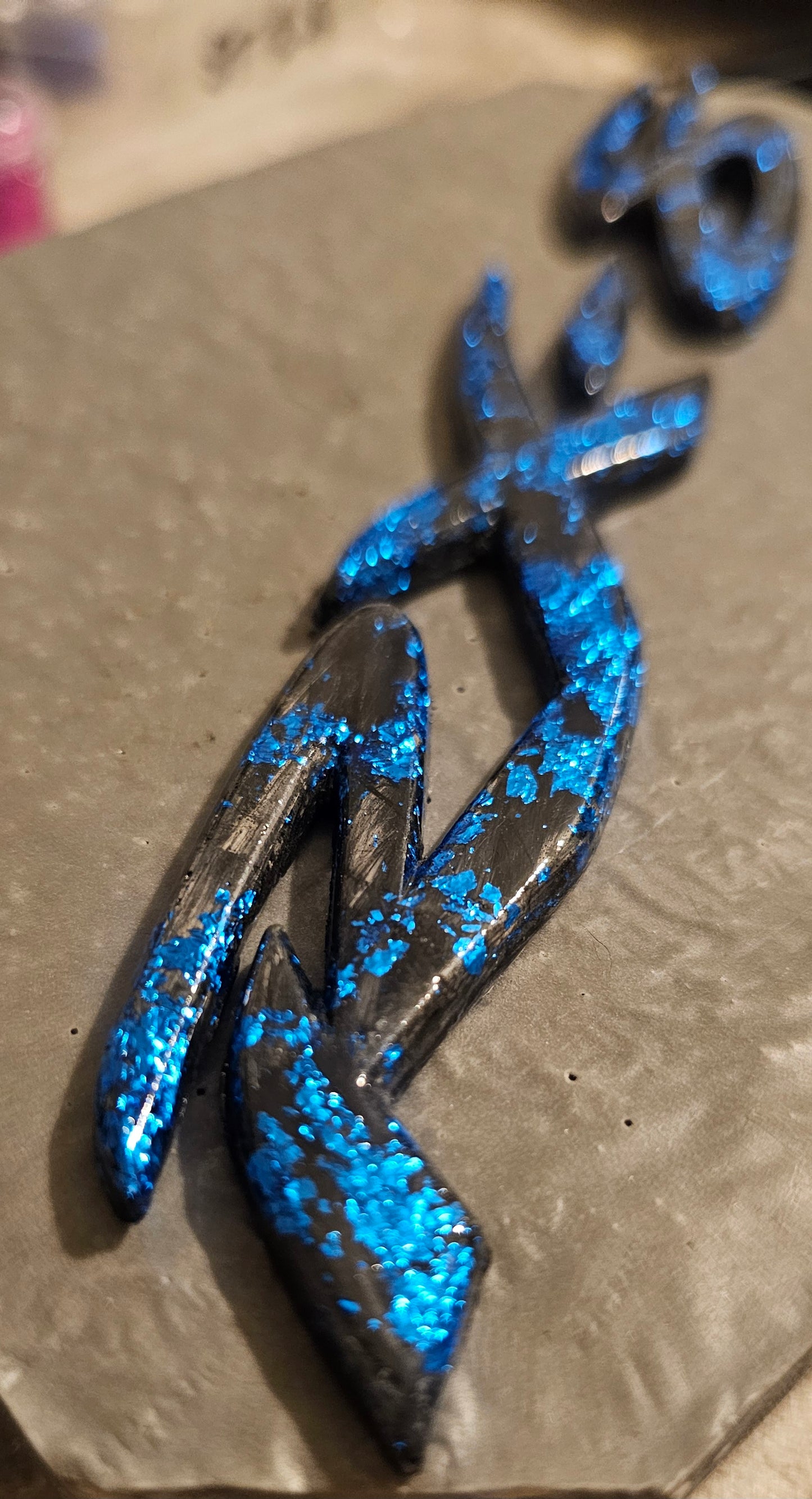 Forged carbon mazda RX-8 badge letters rear