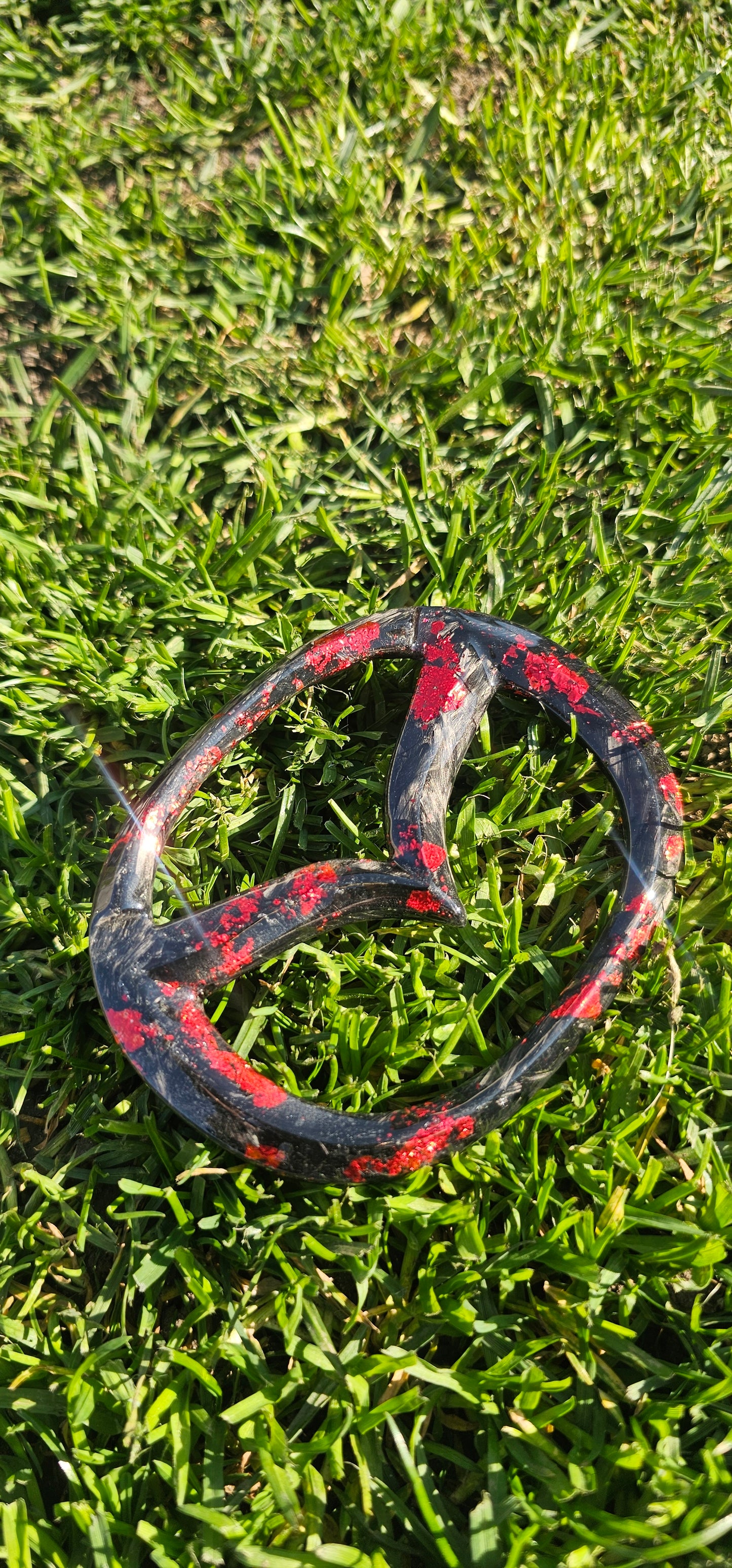 Genuine forged carbon fibre mazda badge 105mm x 84mm