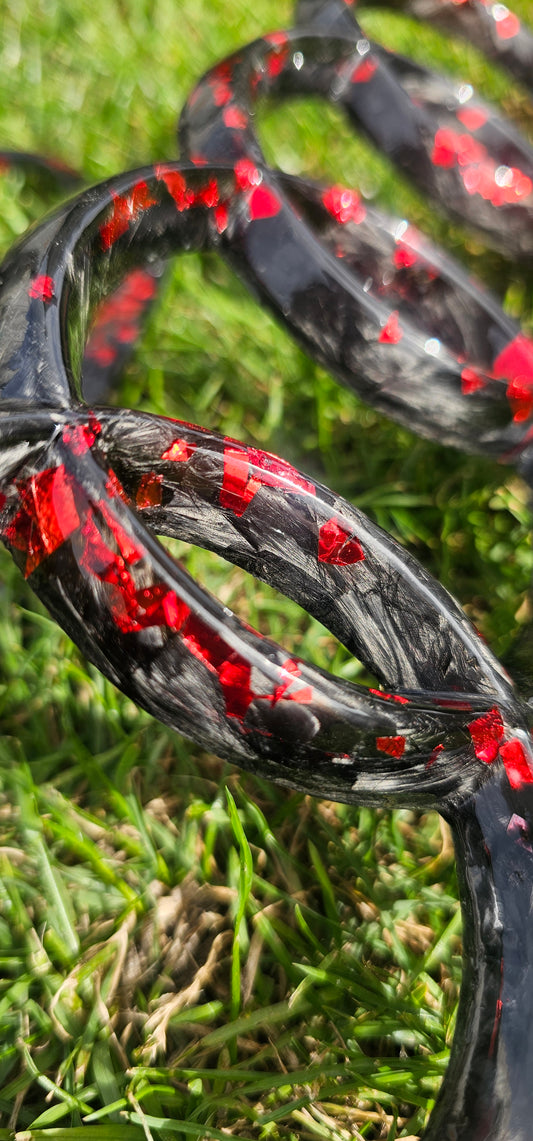 Forged carbon Audi 273mm front badge