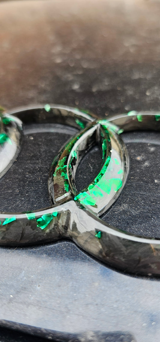 Genuine forged carbon fibre audi rear badge 202mm x 70mm