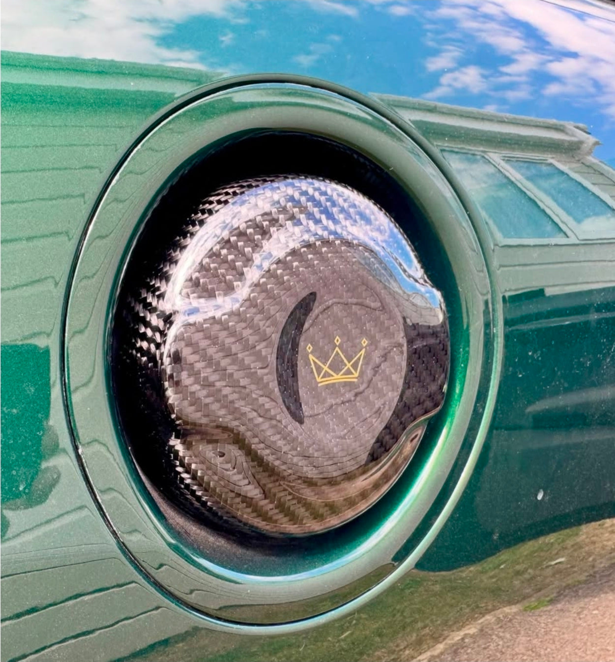 Mini cooper S F65 carbon fiber fuel cap cover