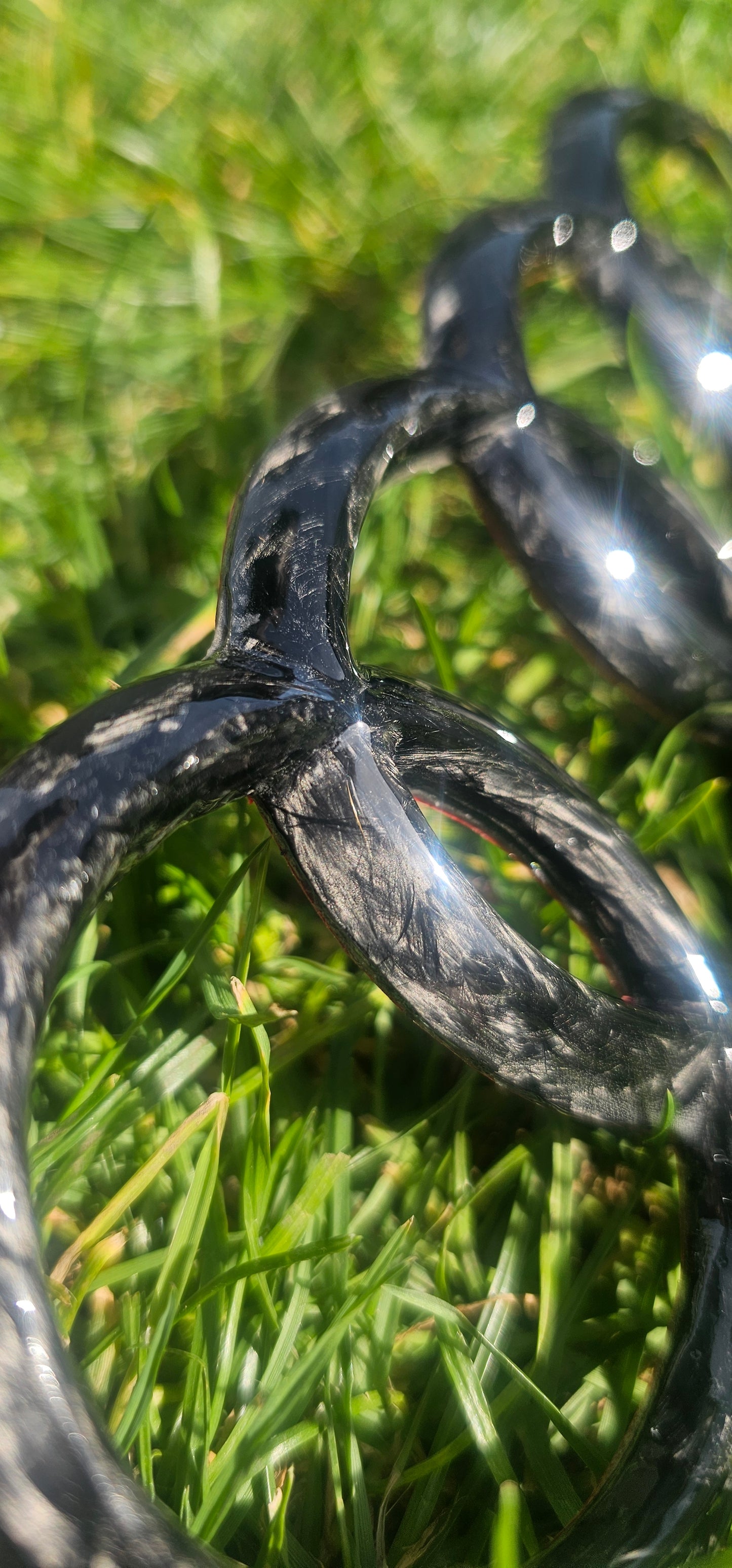 Genuine forged carbon fibre audi rear badge 202mm x 70mm