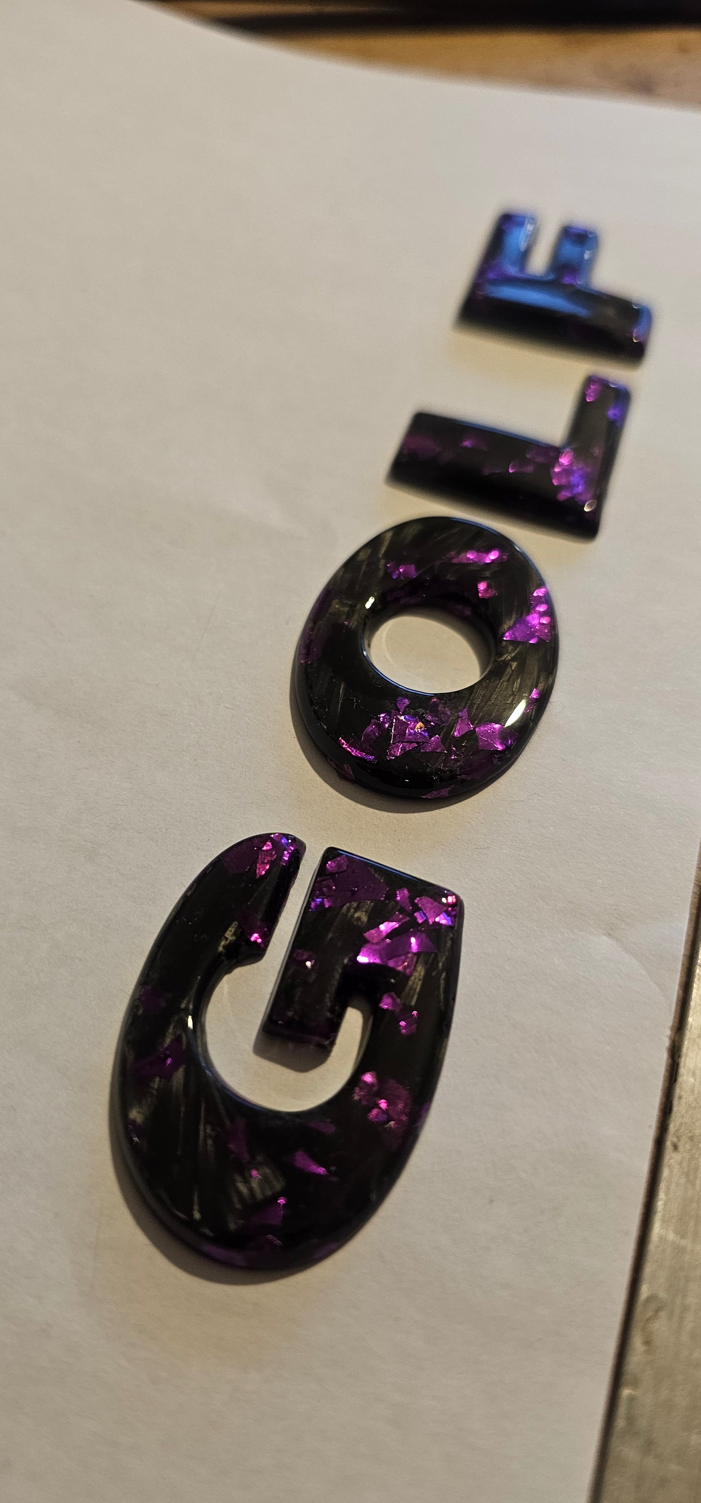 Forged carbon fiber GOLF rear badge