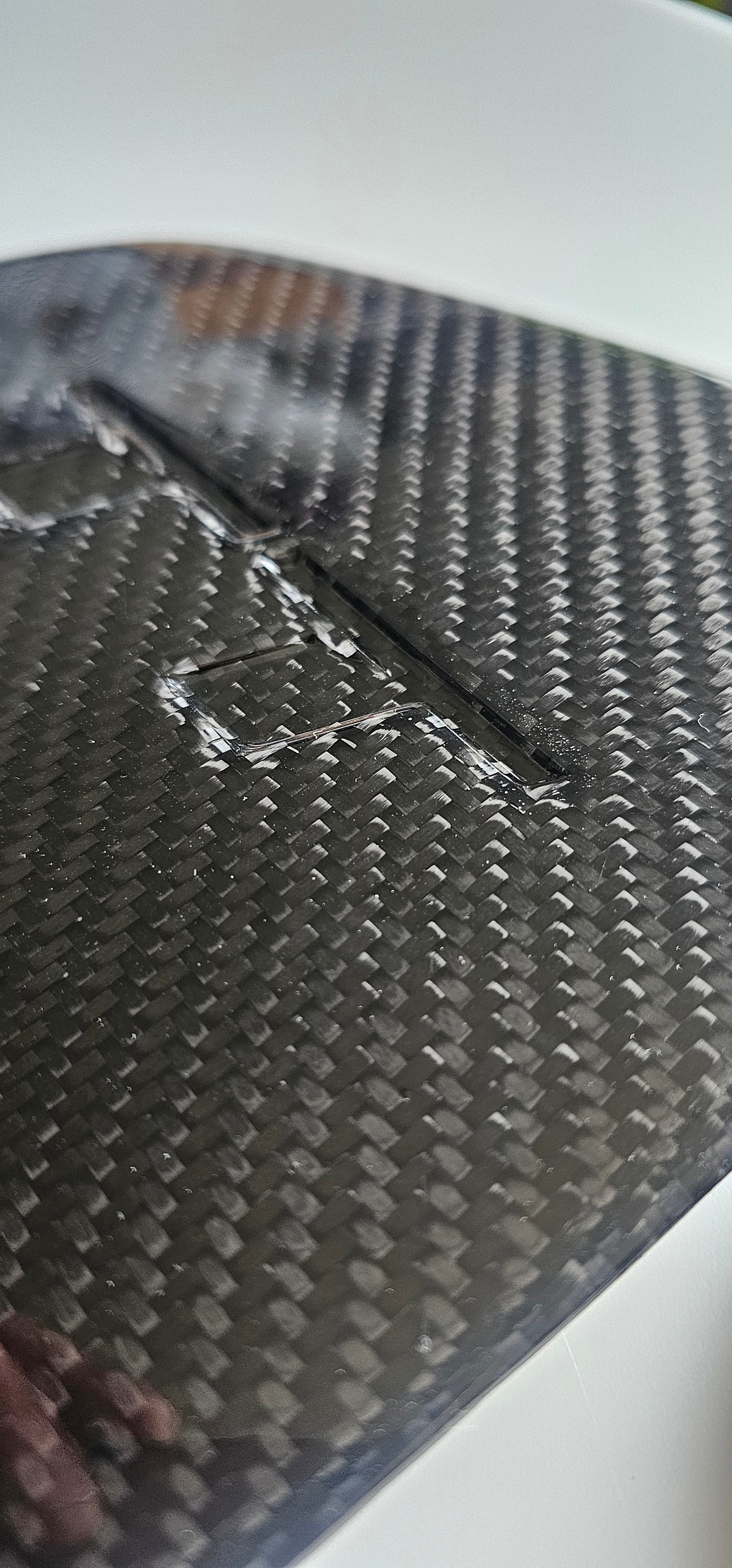 Audi TT mk3 carbon fiber dash end caps