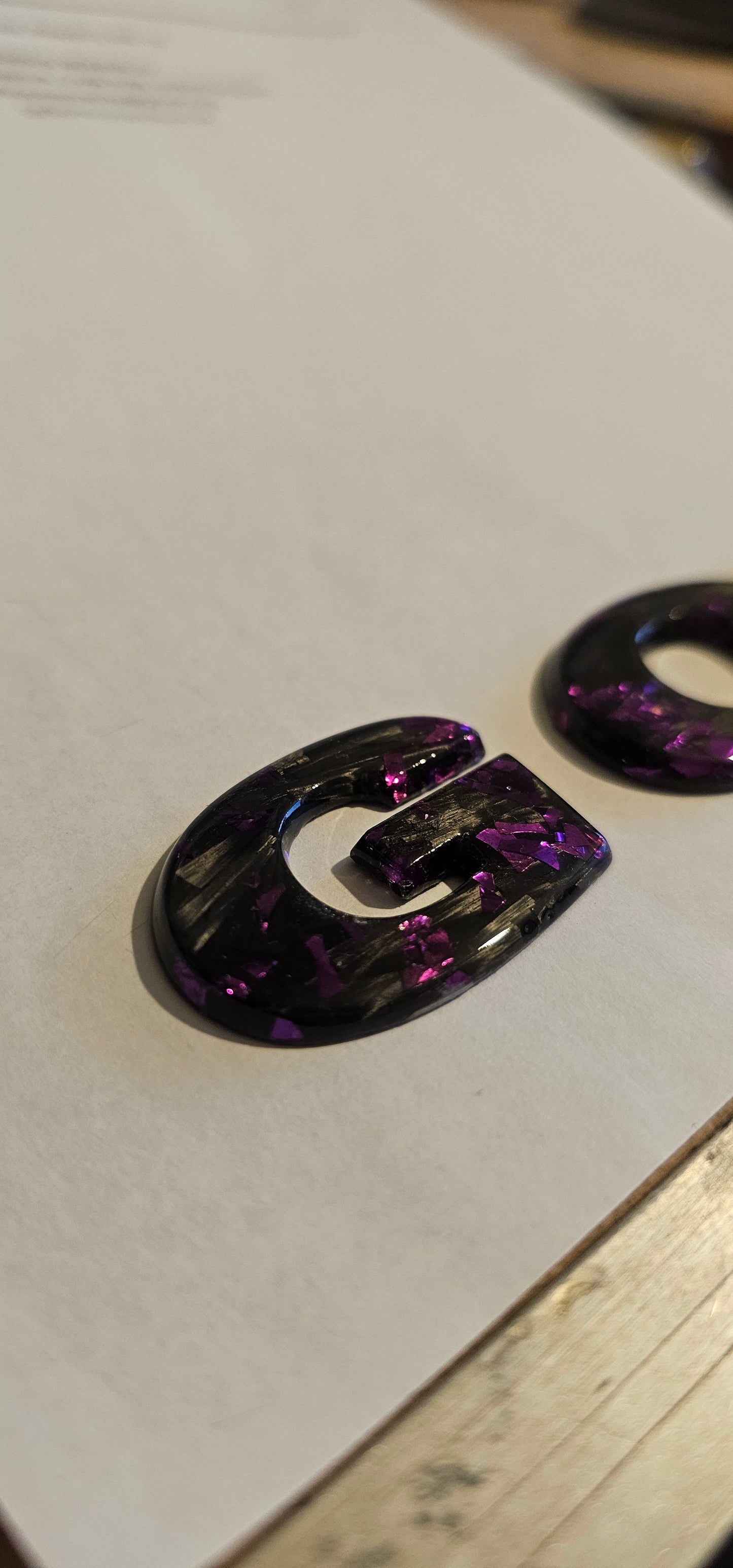 Forged carbon fiber GOLF rear badge