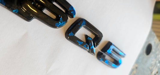 Audi SQ5 forged carbon rear badge