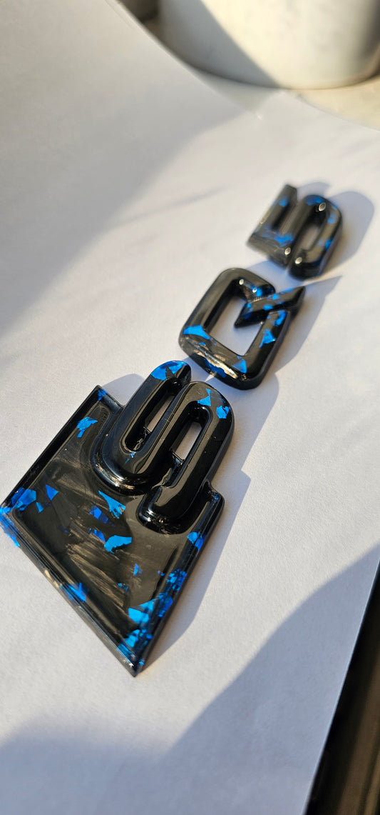 Audi SQ5 forged carbon rear badge
