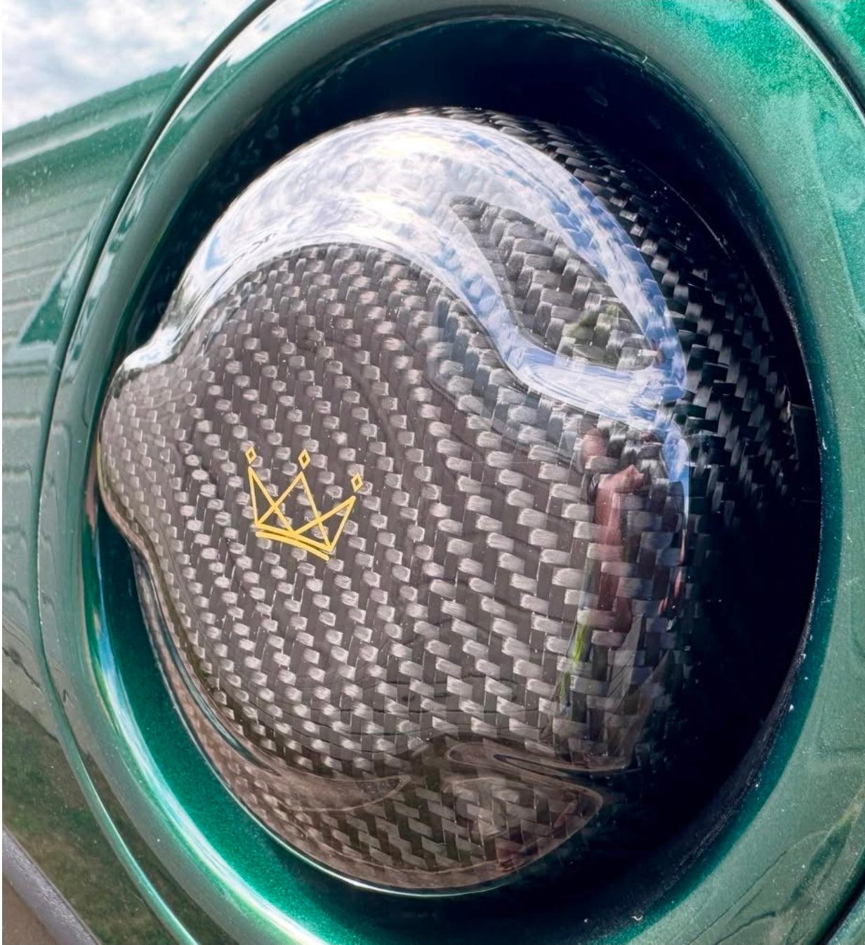 Mini cooper S F65 carbon fiber fuel cap cover