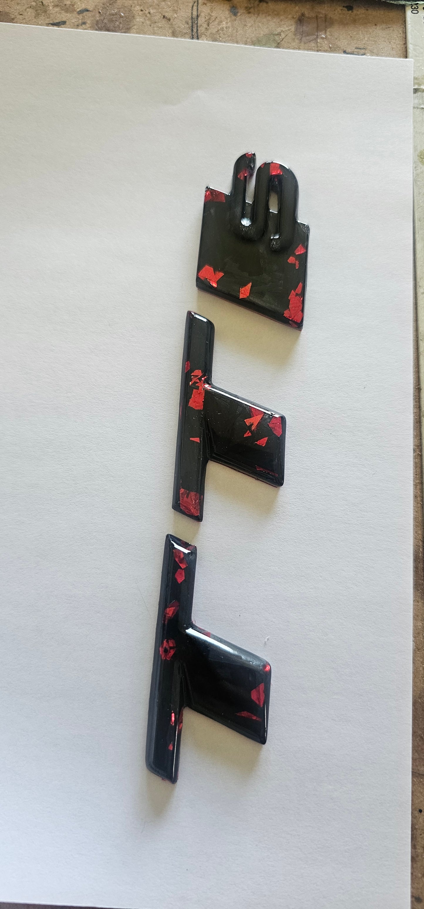 Forged carbon Audi TTS mk3 rear badge