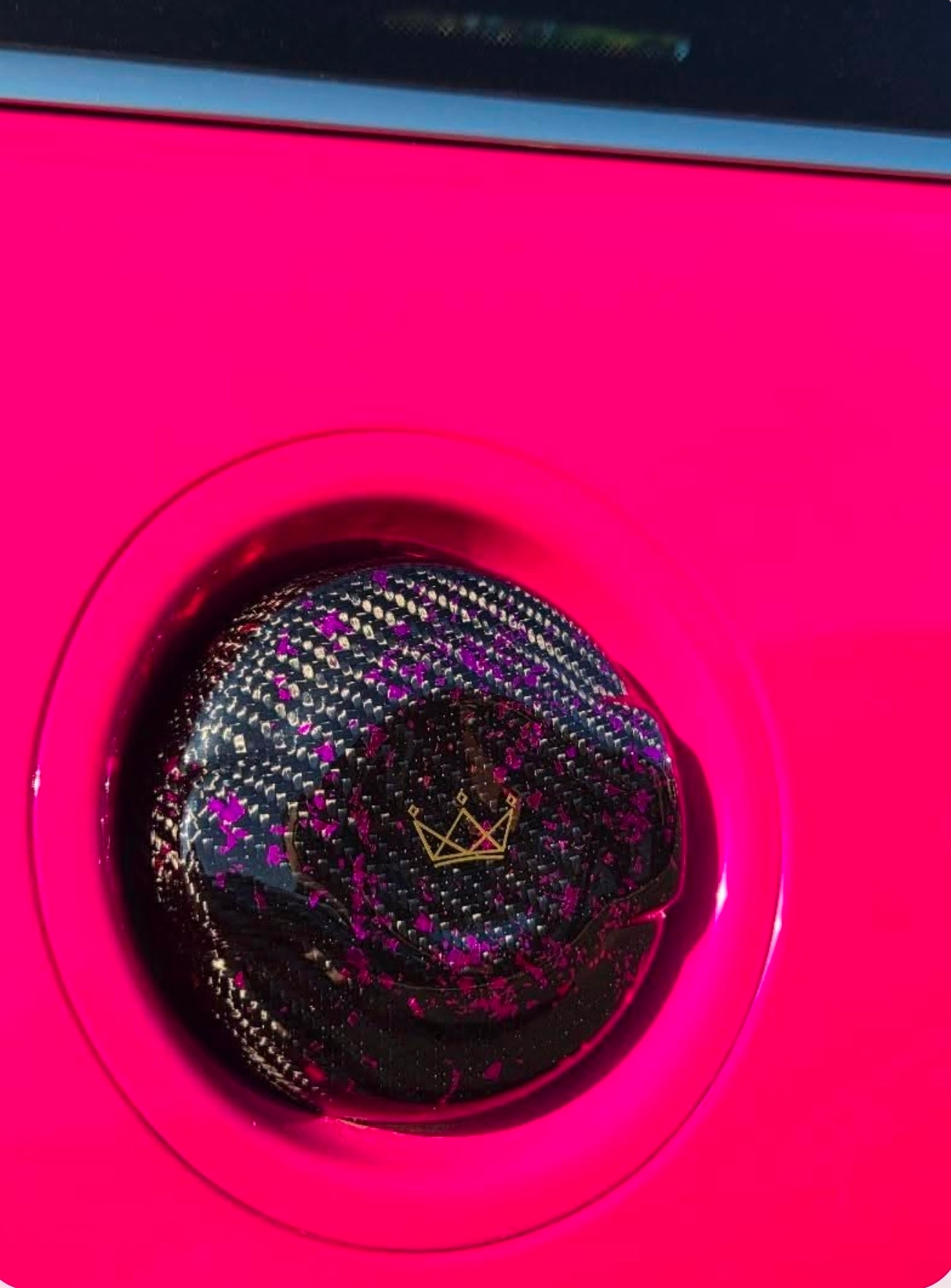 Mini cooper S F65 carbon fiber fuel cap cover