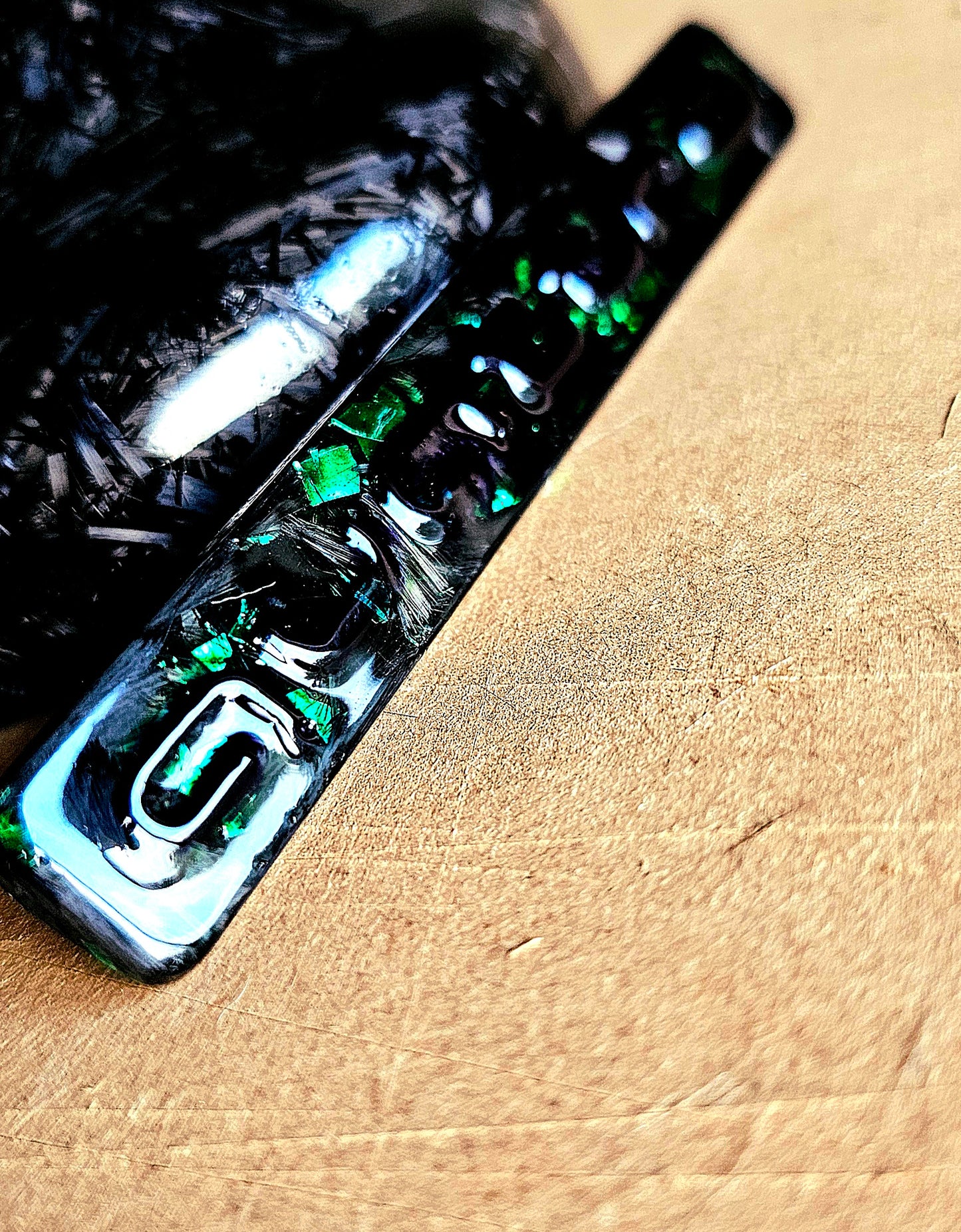 Forged carbon Audi quattro rear badge