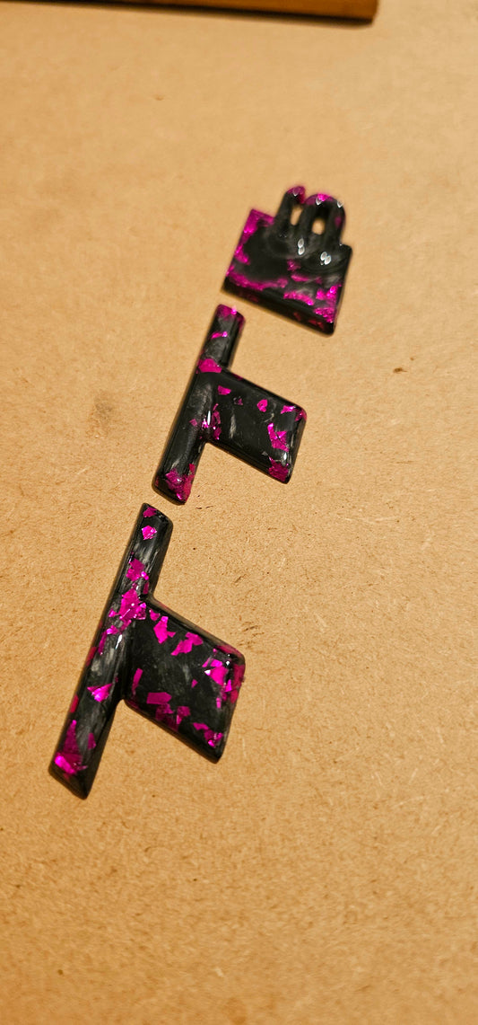 Forged carbon Audi TTS mk3 rear badge