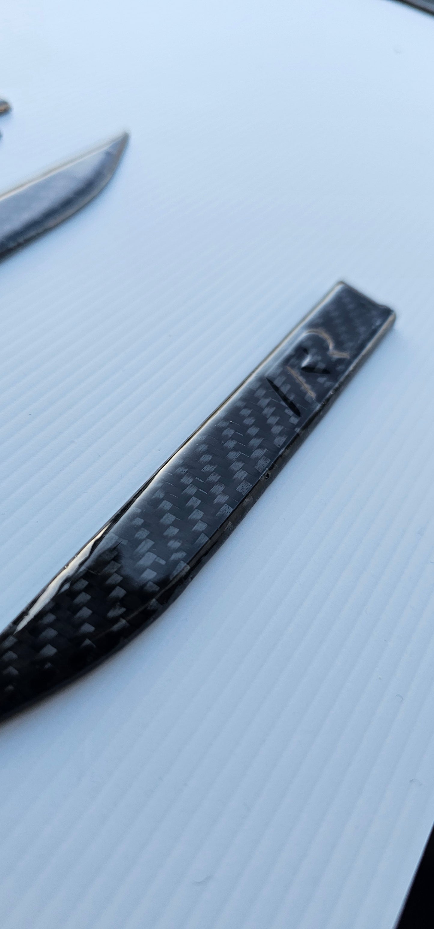 Carbon fiber Volkswagon GOLF badge set