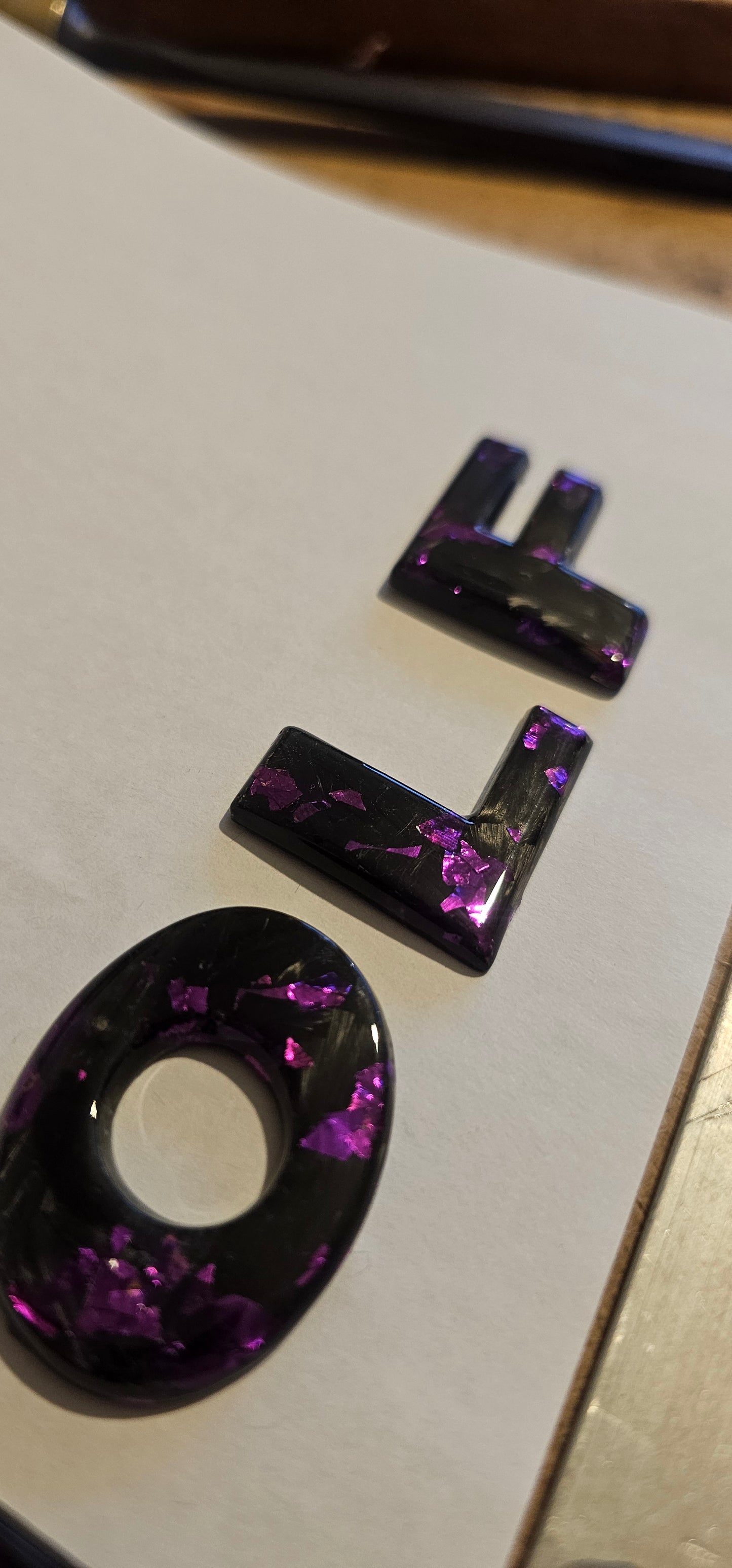 Forged carbon fiber GOLF rear badge